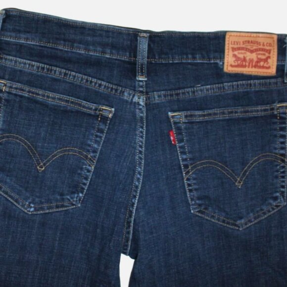 Levi's Blue Boyfriend Jeans 29 Cotton Blend Low Rise Stretch Denim Pants W 32 - Picture 4 of 4